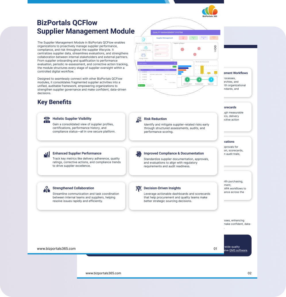 Supplier Management Module