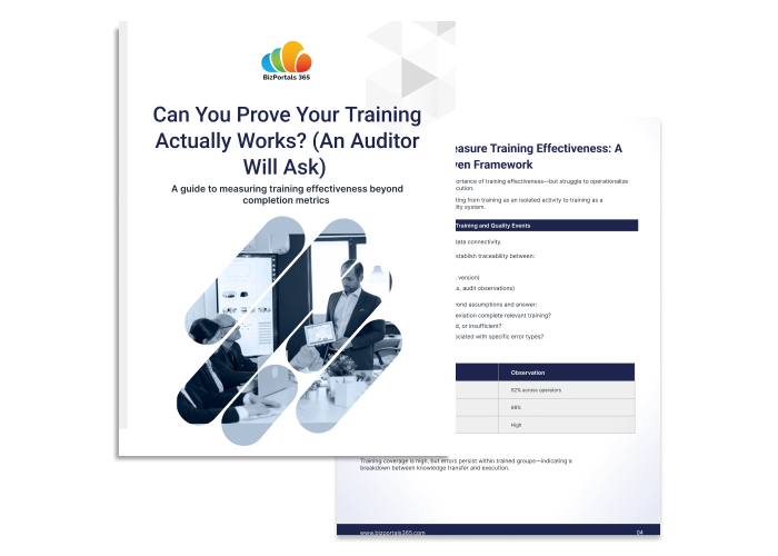Can You Prove Your Training Actually Works? (An Auditor Will Ask)