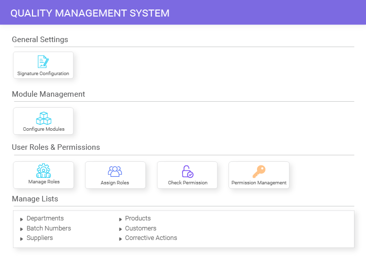 A Fully Configurable Solution