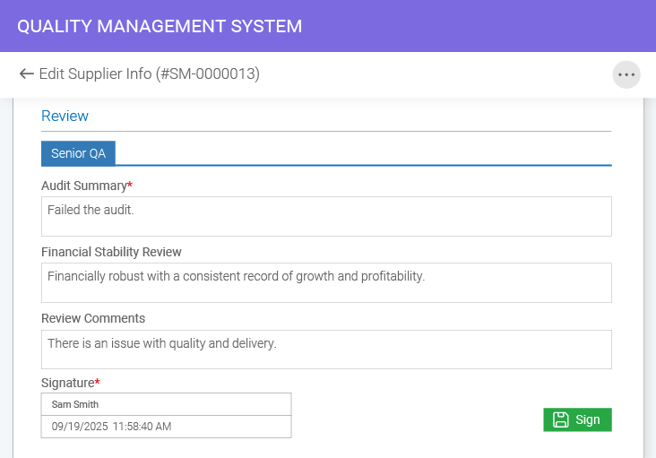 Automated Supplier Workflows