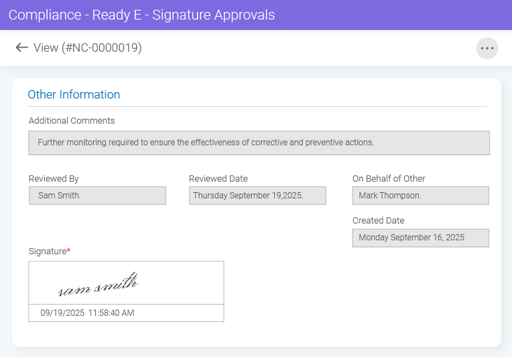 Compliance-Ready E-Signature Approvals