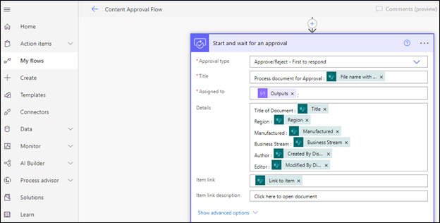 Customize Automate Flow