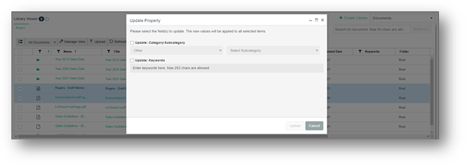 Modify multiple document attributes